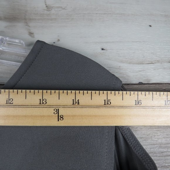 Alfani* Women's 3/4 Sleeve Asymmetrical Neckline/Hem Cutout Shoulders Blouse~ L - Picture 4 of 9